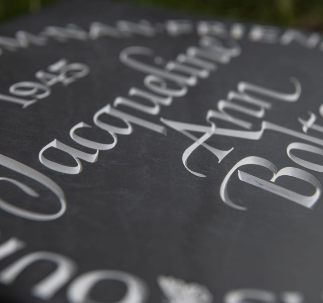 Slate headstone