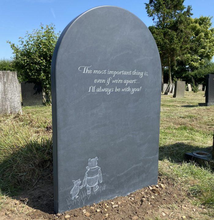child's headstone
